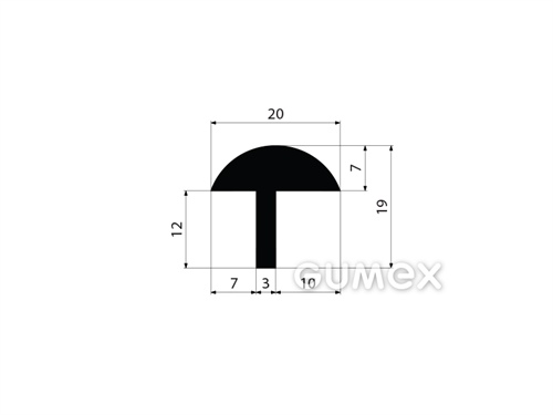 GUMOVÉ PROFILY TVARU "T" - EPDM